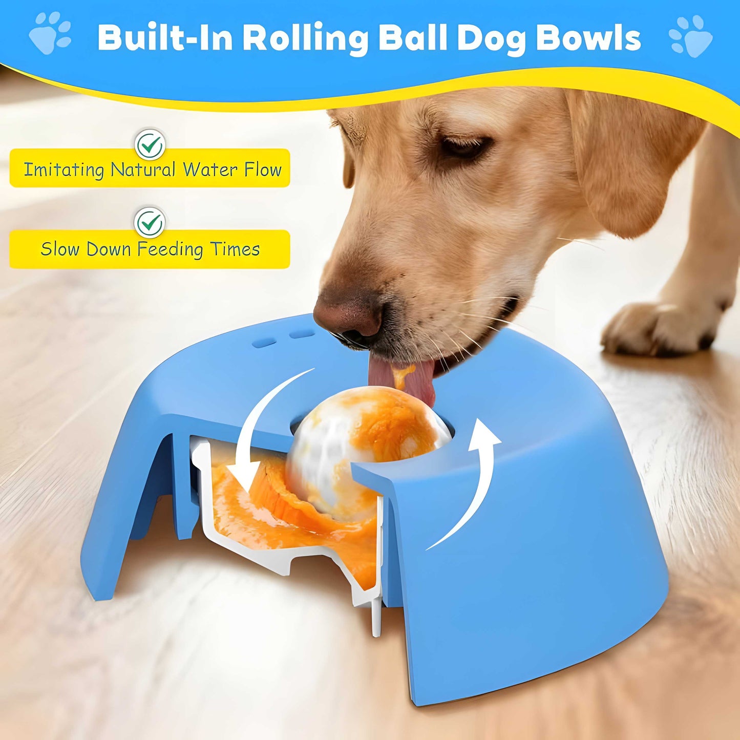 Slow Lick Bowl – For Dogs & Cats